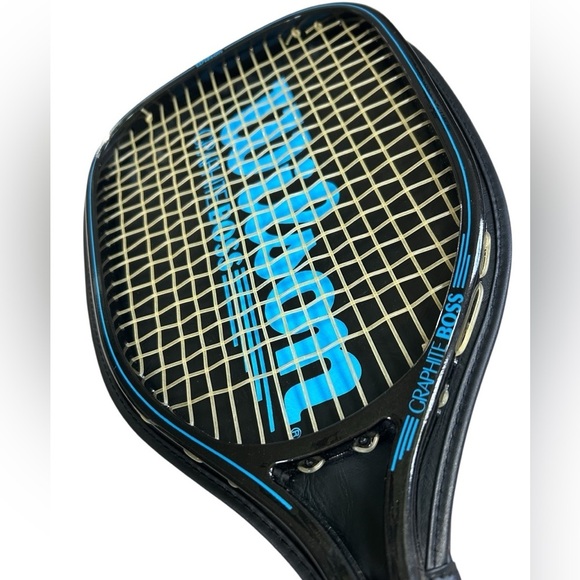 Vintage Wilson Graphite BOSS Racquetball Racquet & Cover - Picture 3 of 5